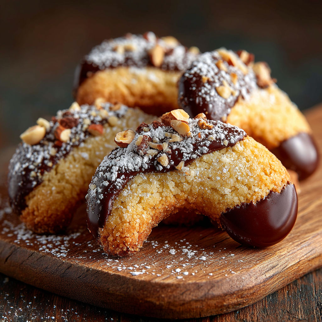 Desserts sur une planche.