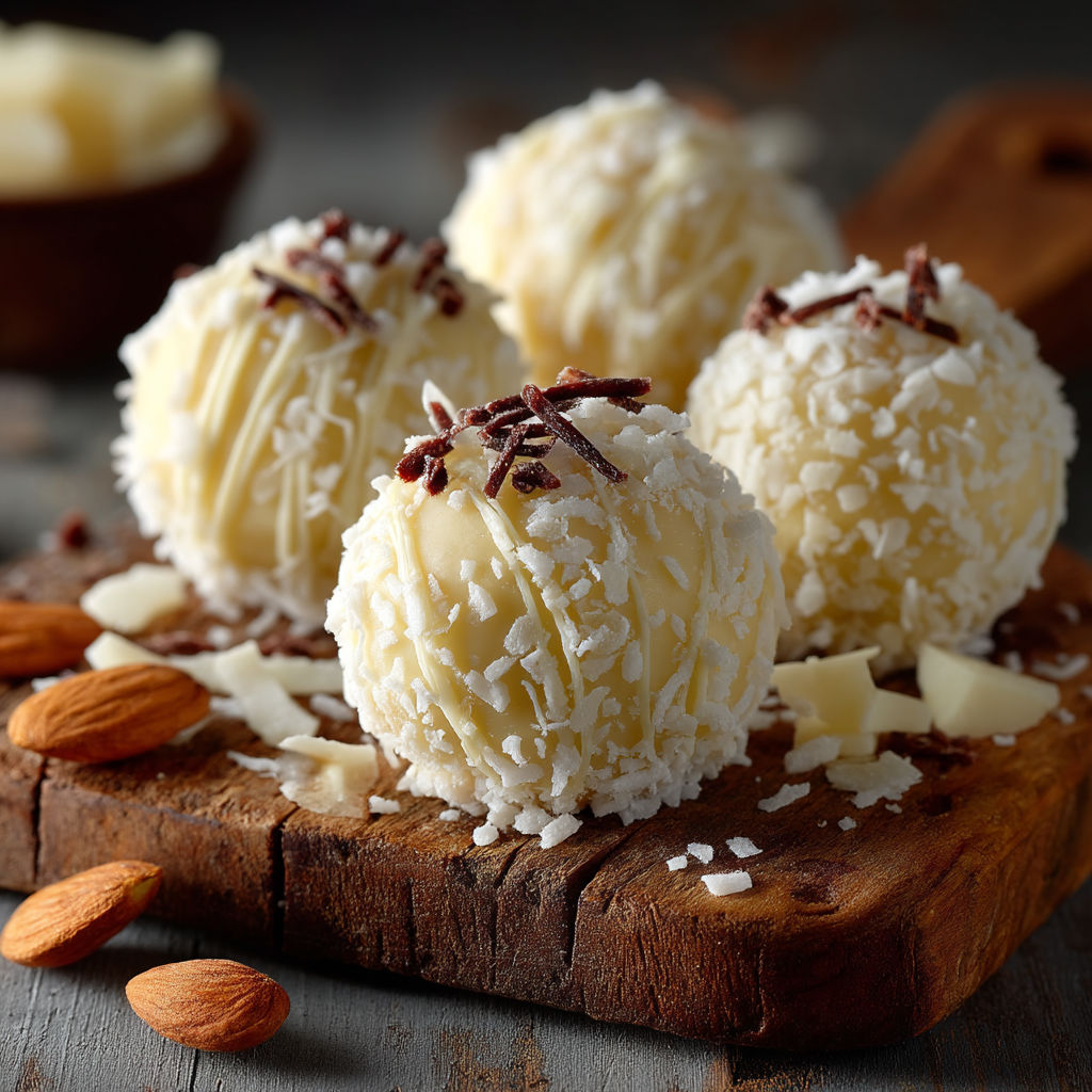 Desserts sur une planche de bois.