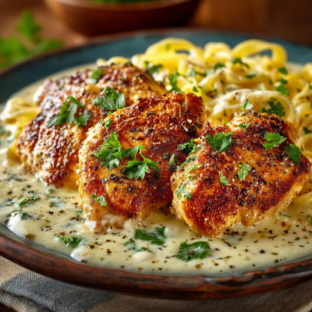 Un plat de poulet grillé avec des pâtes et des légumes.