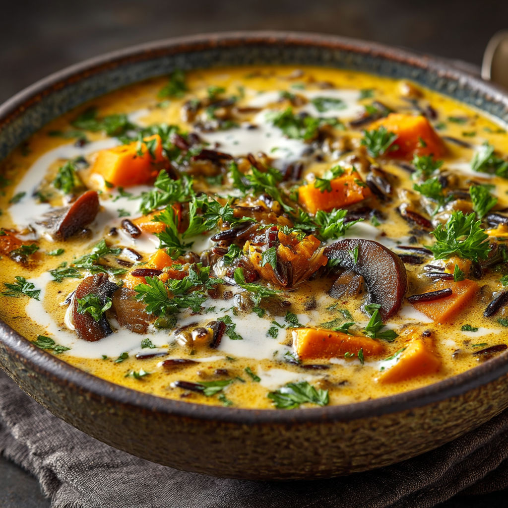 Un plat de soupes avec des légumes et des épices.