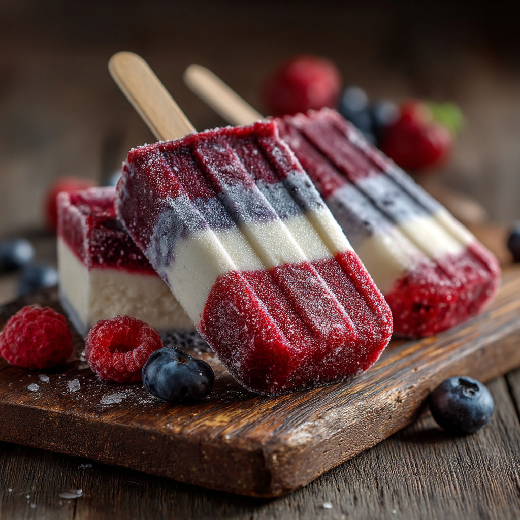 Des glaces avec des fruits frais.