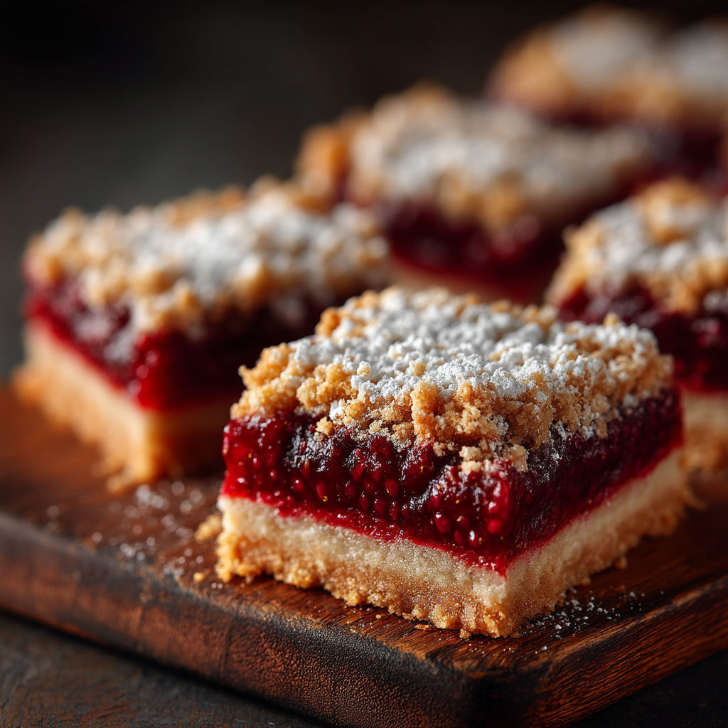 Une galette de fruits rouges avec du sucre.