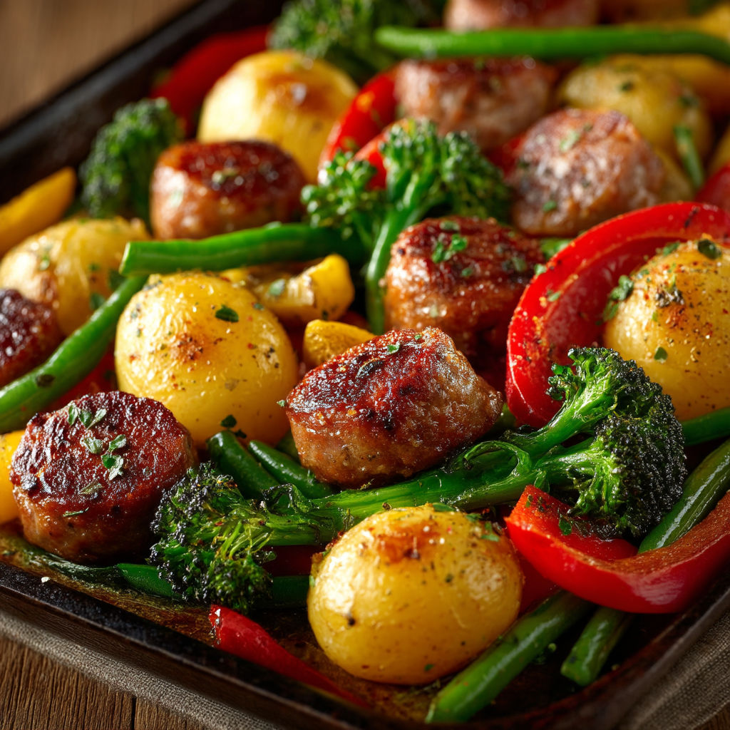 Une assiette de légumes et de viande grillée.