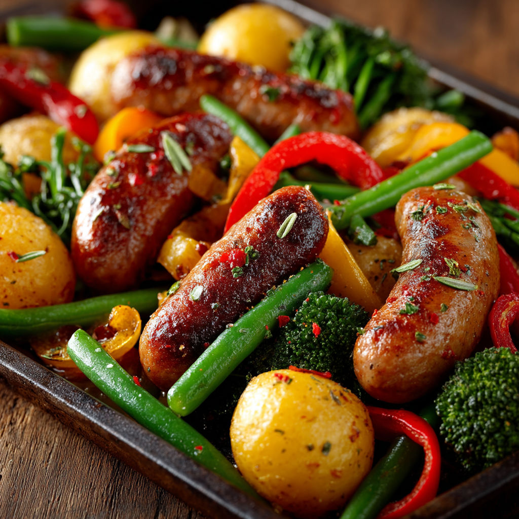 Une assiette de charcuterie avec des légumes.