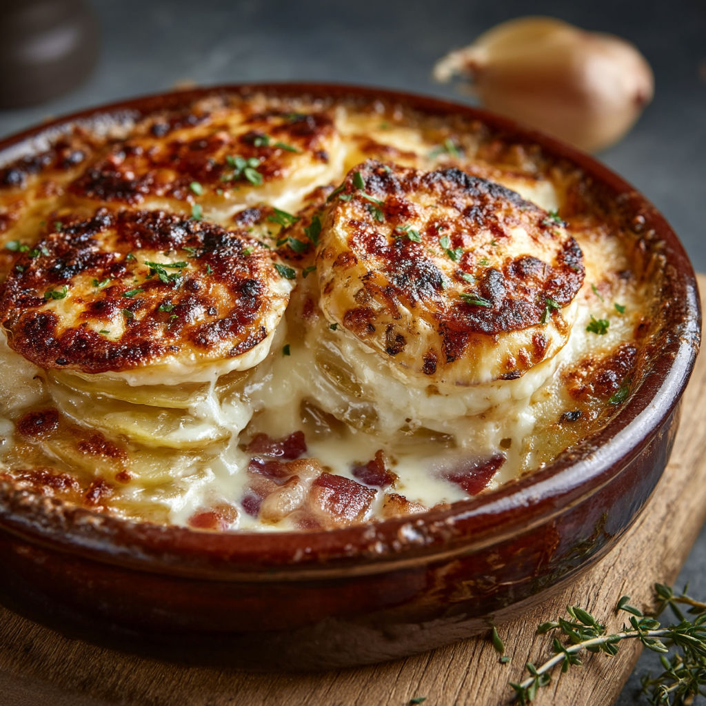 Une casserole de fromage et de légumes.