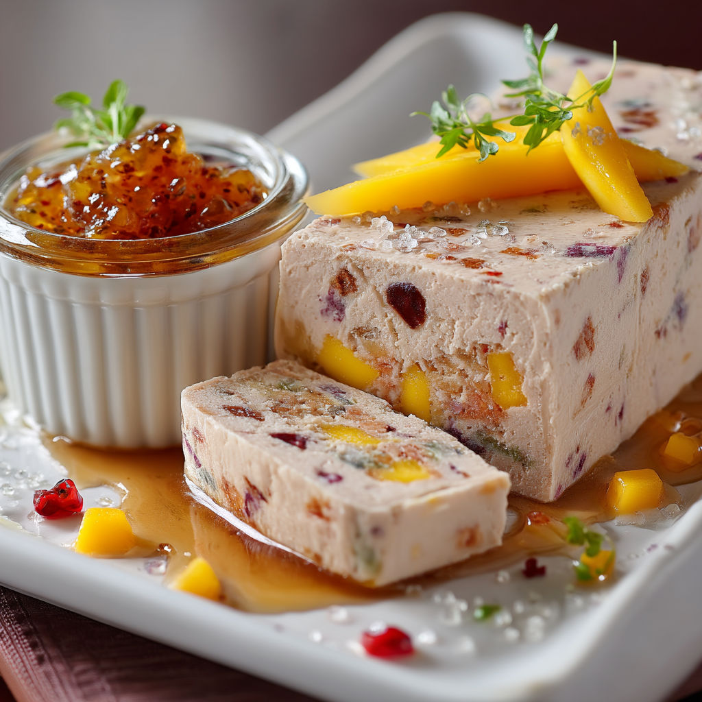 Terrine de foie gras aux saveurs des iles.