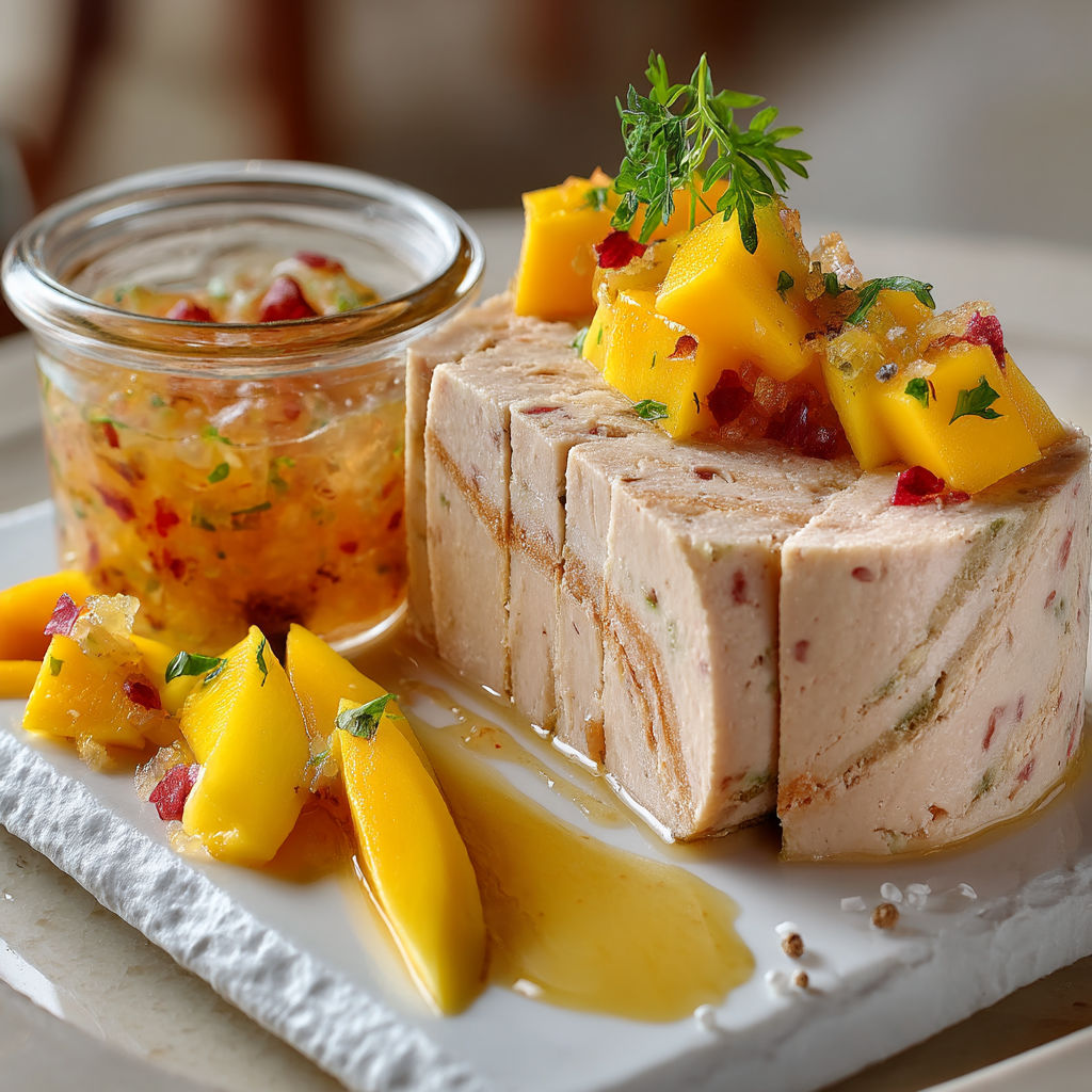Terrine de foie gras labeyrie aux saveurs des iles.