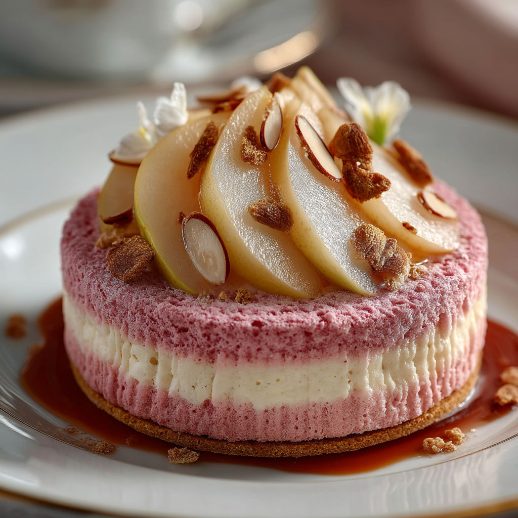 Une tarte aux pommes avec une sauce chocolat.