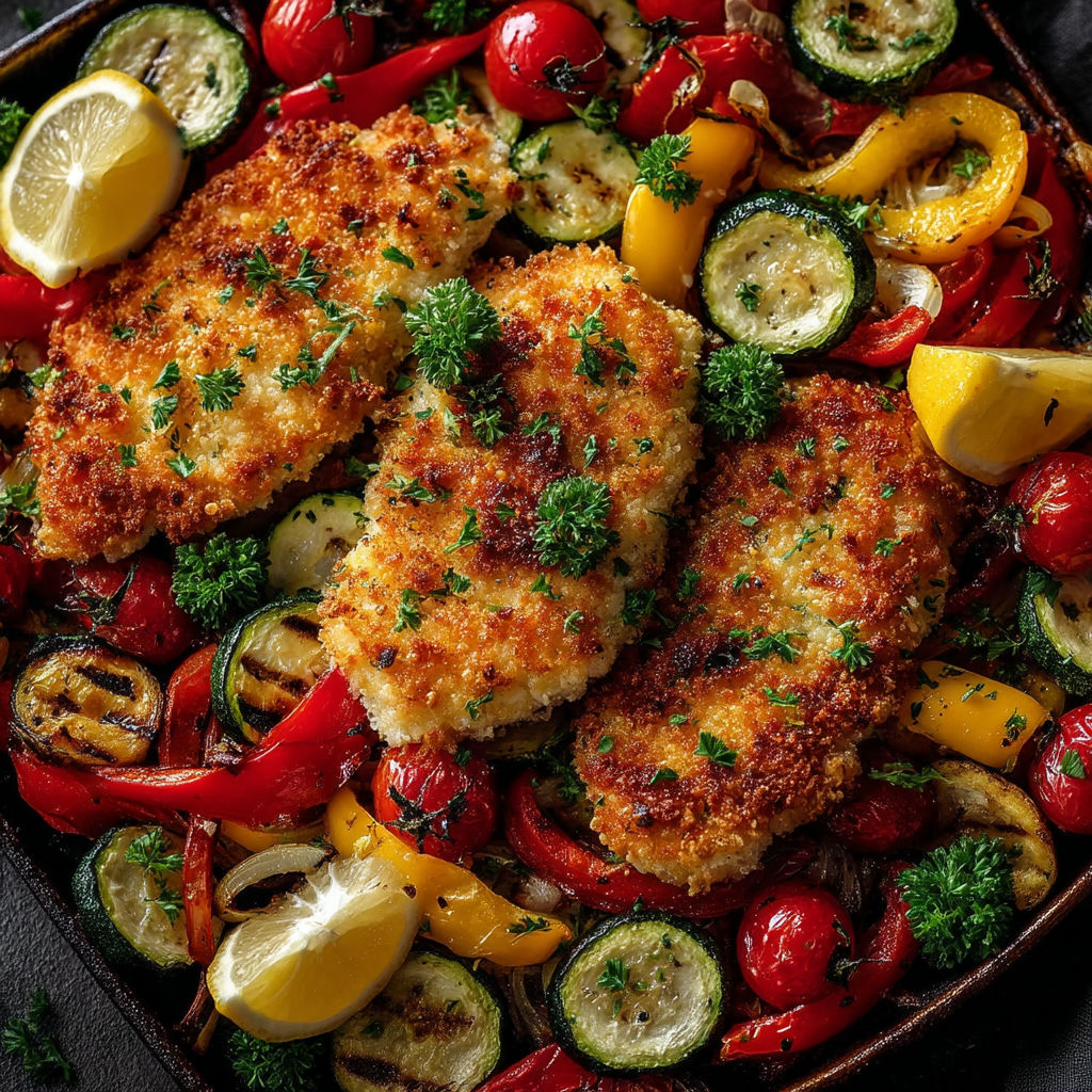 Une assiette de légumes et de poisson grillé.