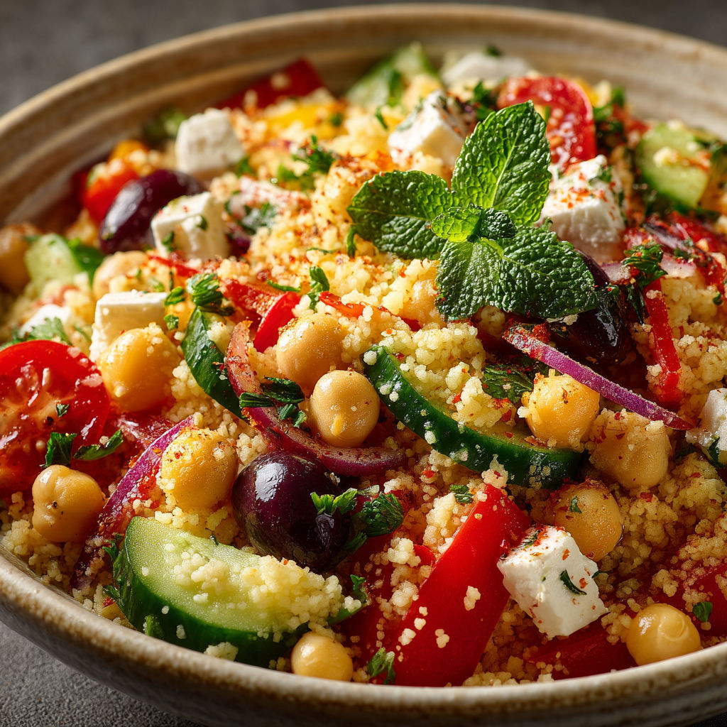 Une salade de fruits et légumes.