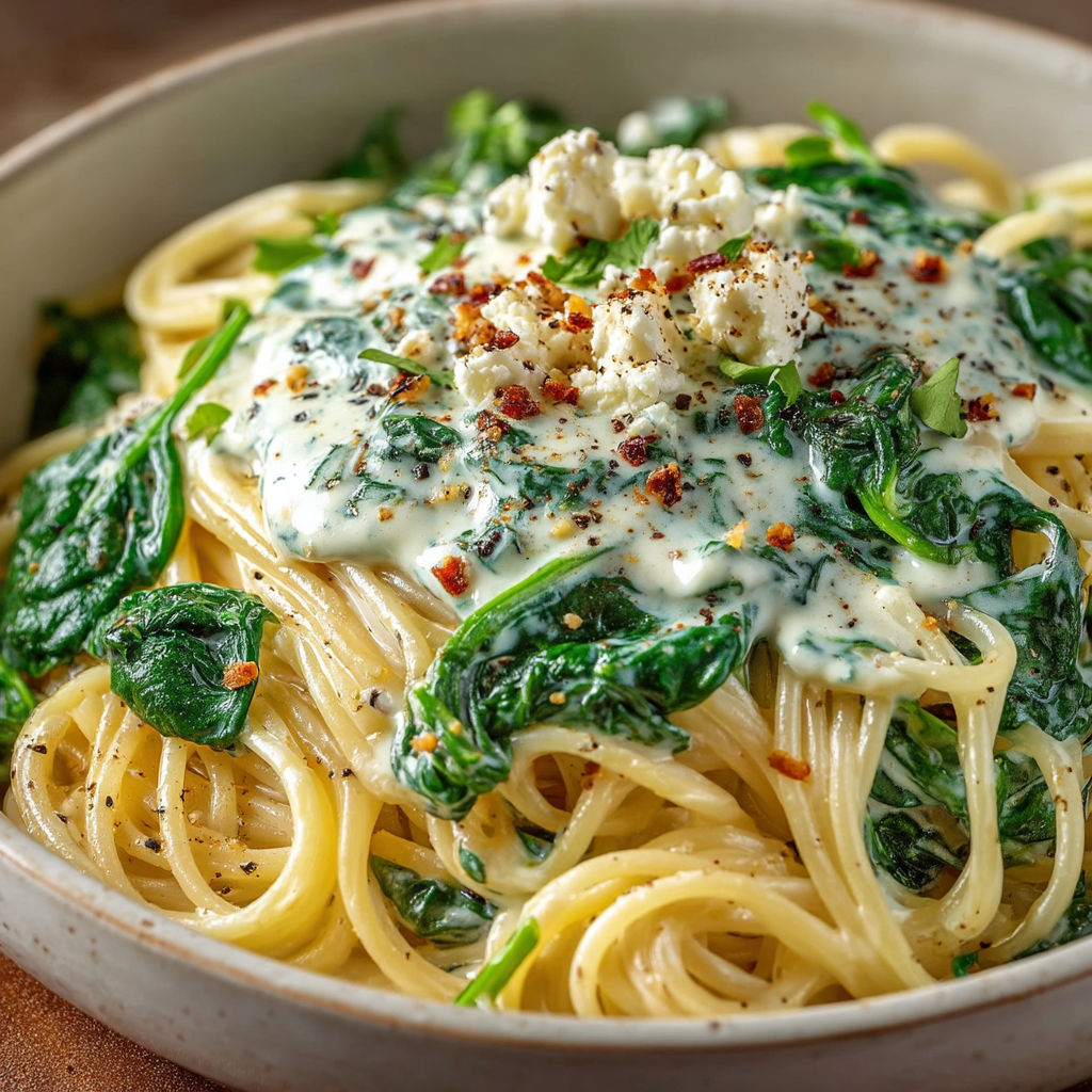 Une salade de pâtes avec des légumes verts et des fromages.