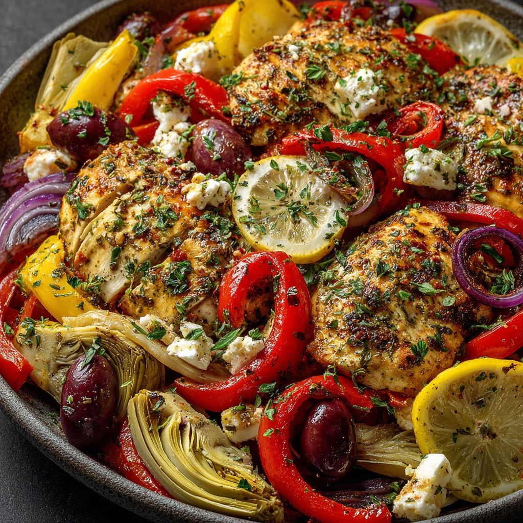 Une grande tasse de poulet grillé avec des légumes.