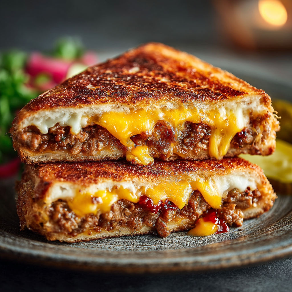Une tranche de sandwich grillé avec du fromage et des tomates.
