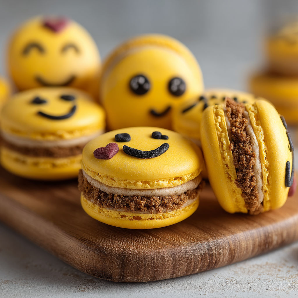 Des gâteaux aux emojis.