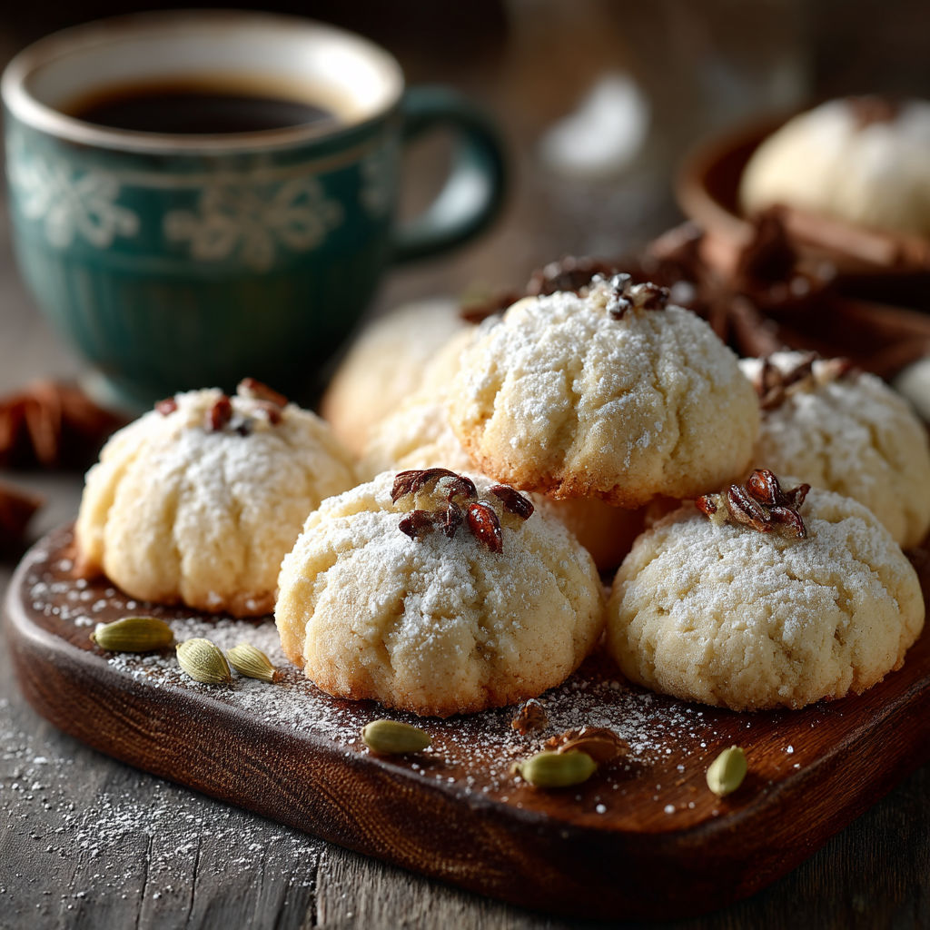 Un plateau de muffins avec des graines de pistache.