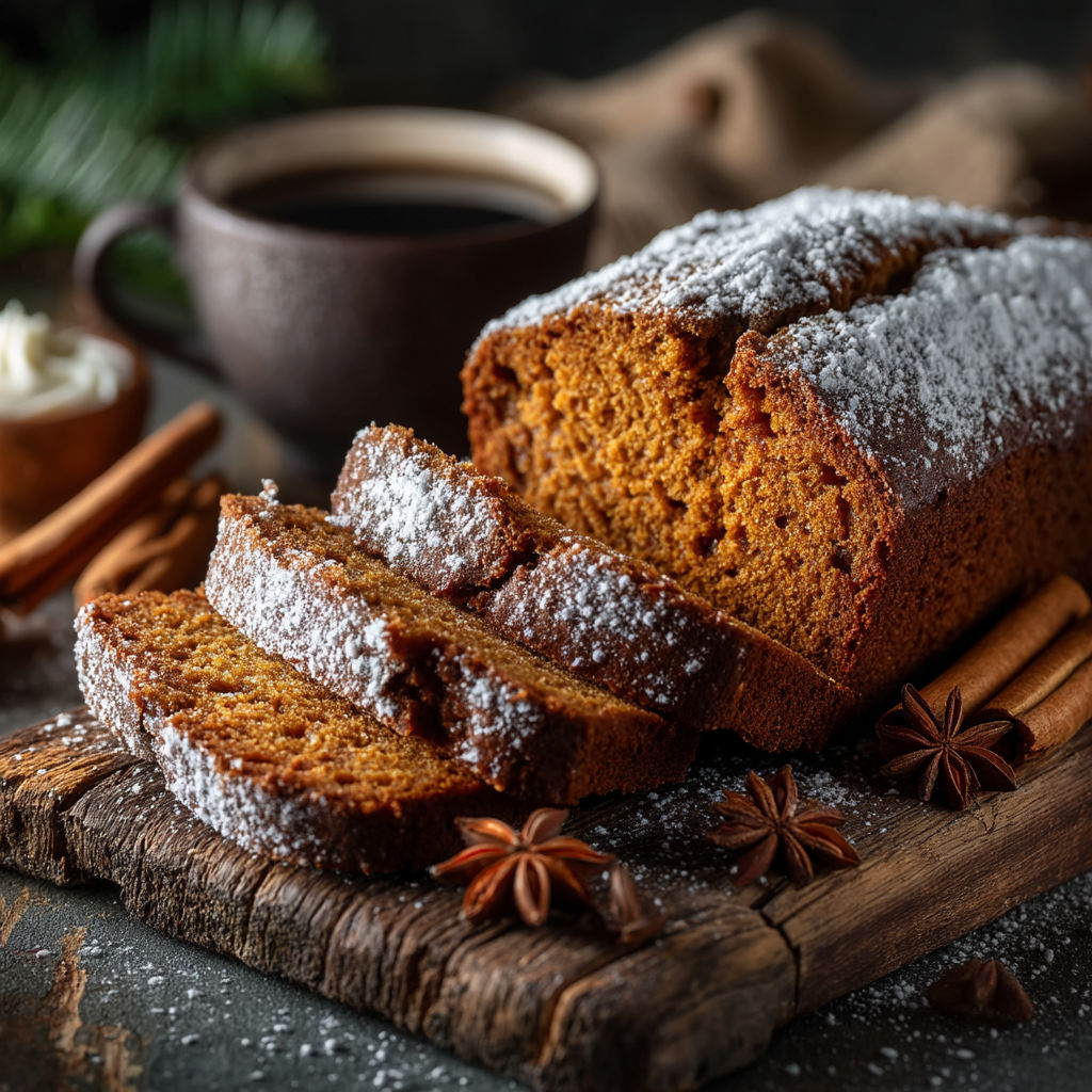 Une pâtisserie de glace sur une planche de bois.
