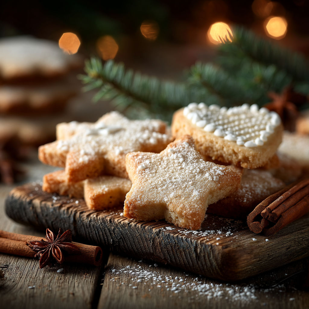 Une plaque de cookies avec des étoiles de sucre.
