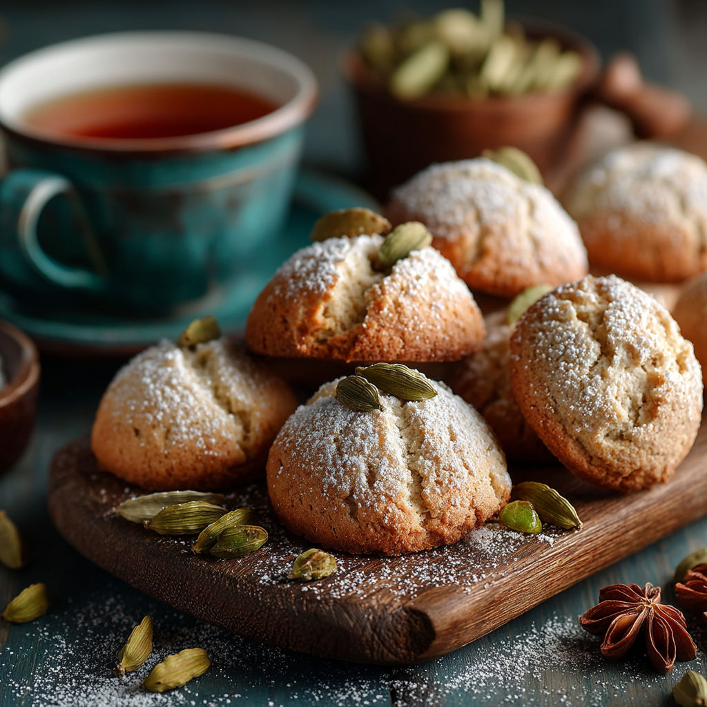 Des muffins avec des graines de cumin.