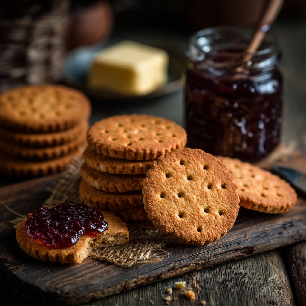 Une boîte de biscuits digestifs sans oeufs.