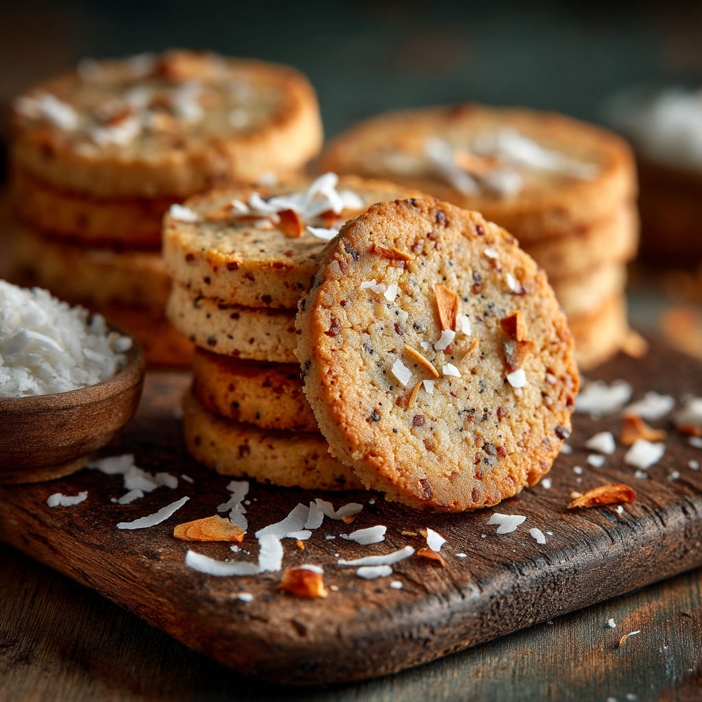 Des sablés coco et sarrasin sans gluten et sans lait.