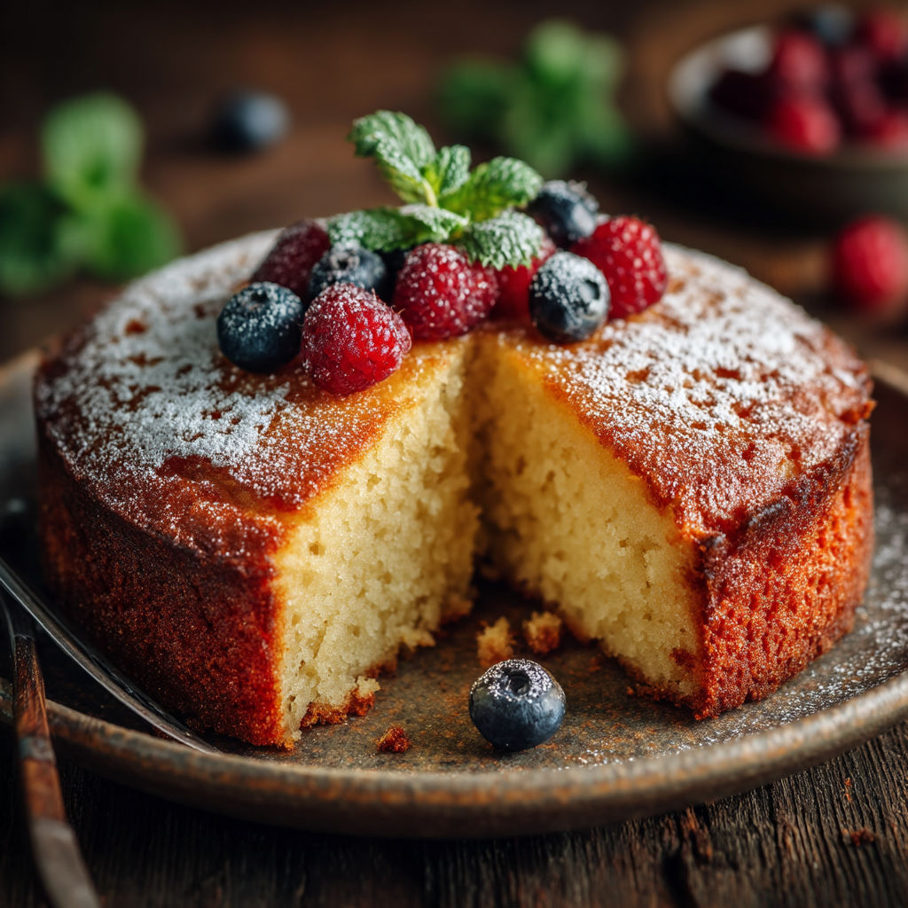 Une tarte aux fraises et baies.
