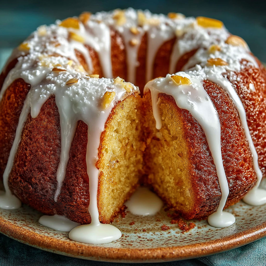 Un gâteau Nantais au rhum, moelleux et fondant.