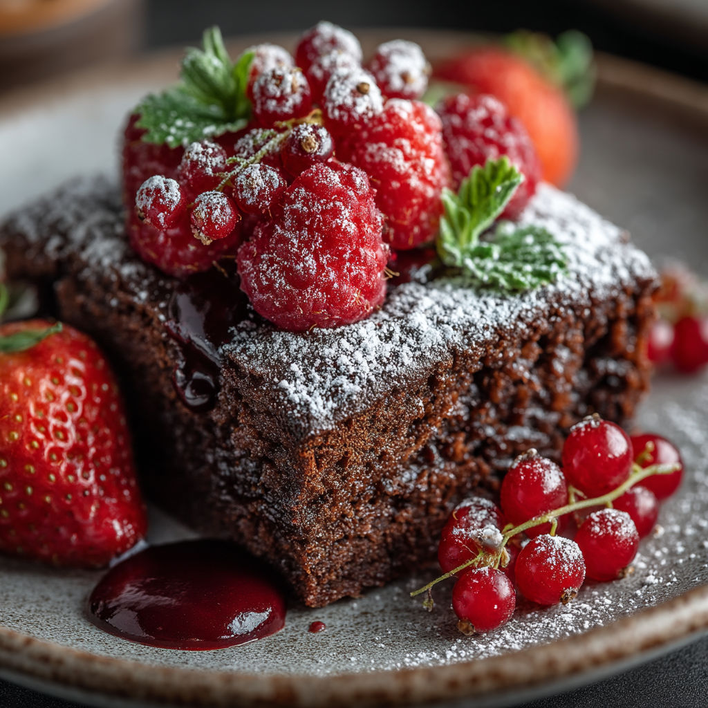 Une tarte aux fruits garnie de raspberries et de framboises.