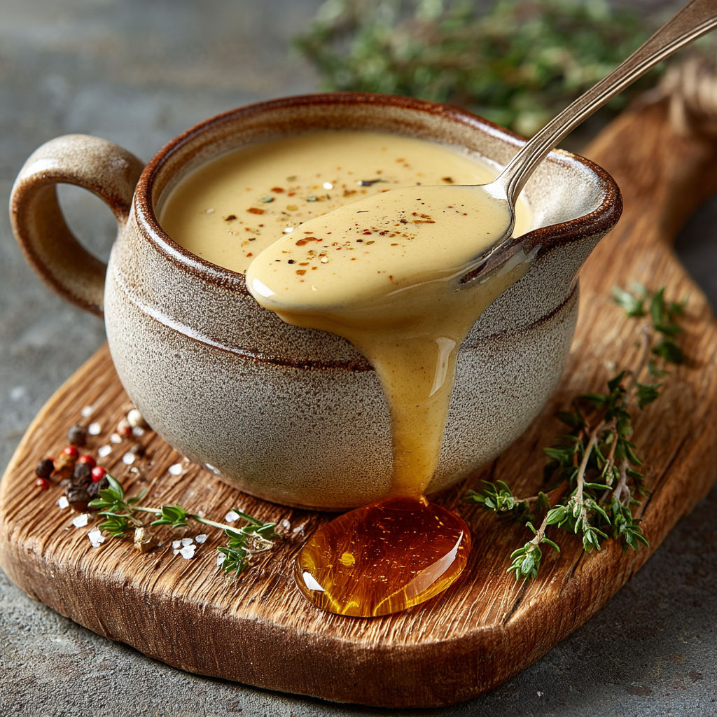 Une tasse de soupes au lait et aux épices.