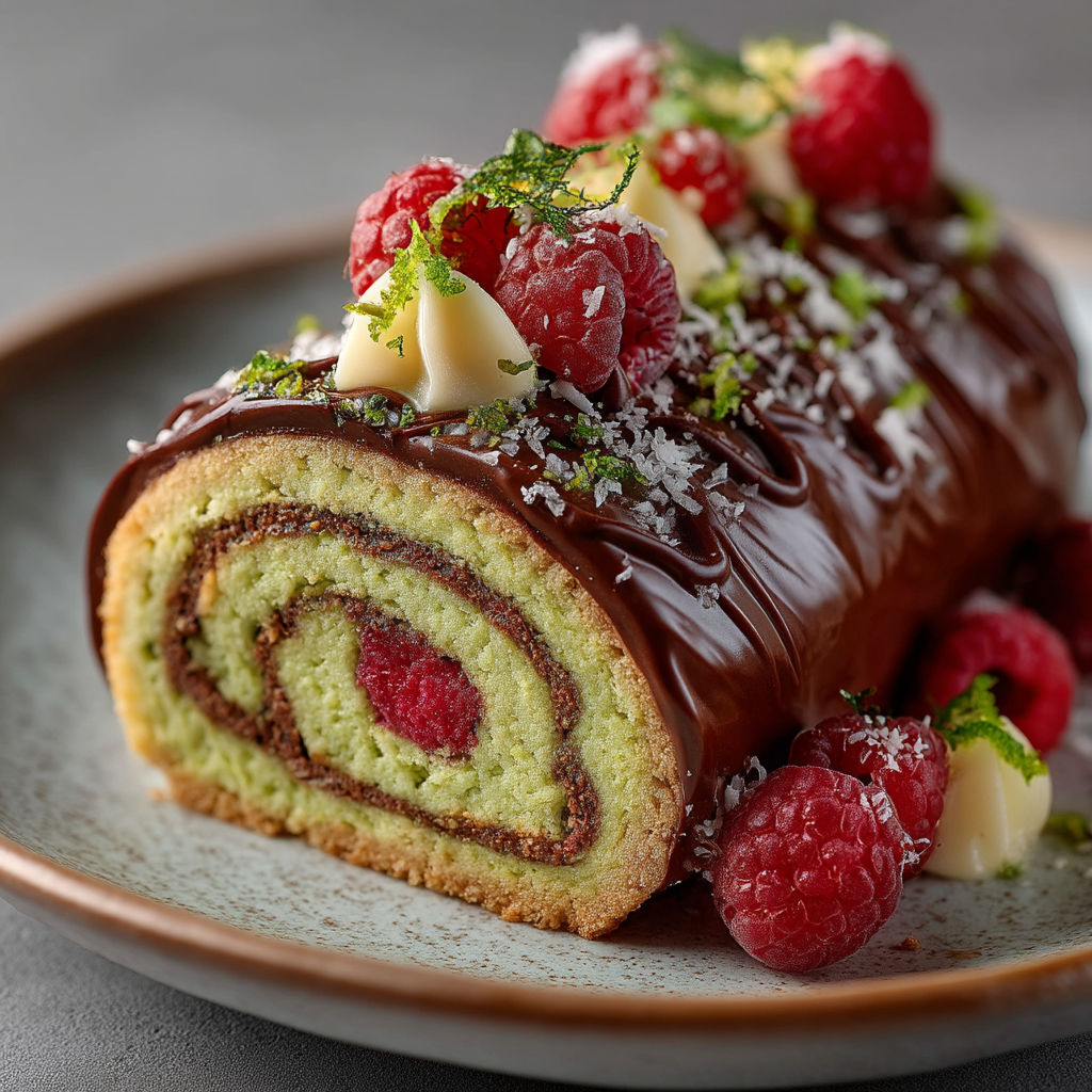 Une glace de chocolat avec des fraises rouges.