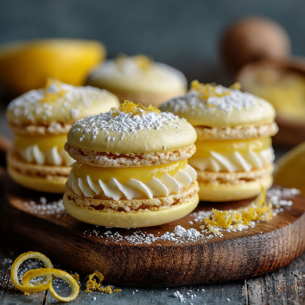 Des crêpes sucrées avec des citrons.