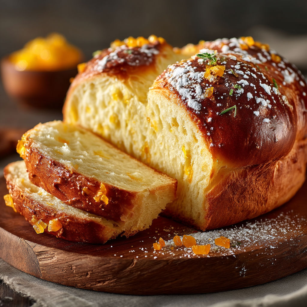 Une portion de pain au citron.