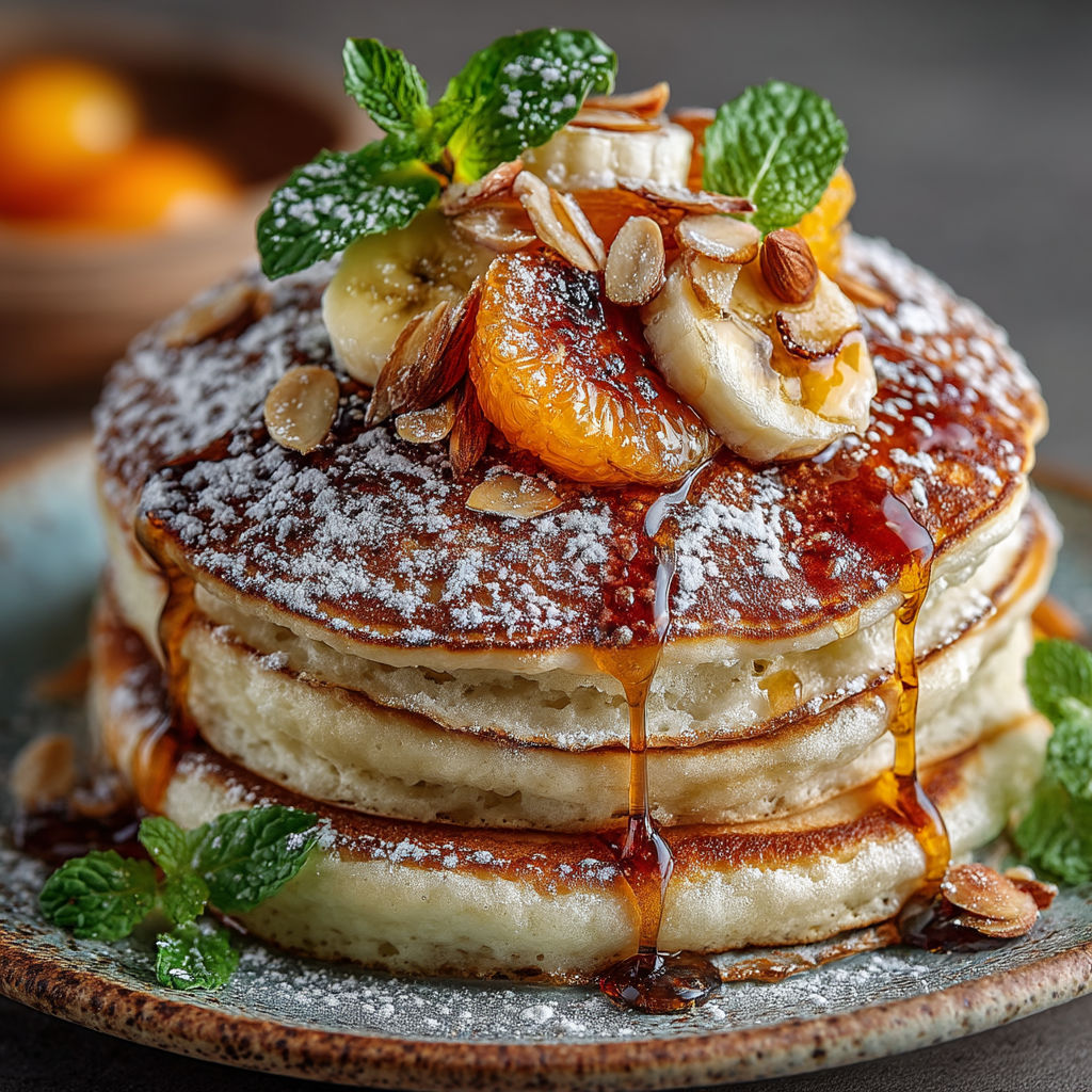 Une pâte à crêpes avec des fruits et des noix.