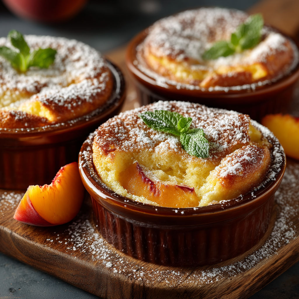 Deserts in a bowl with mint leaves on top.
