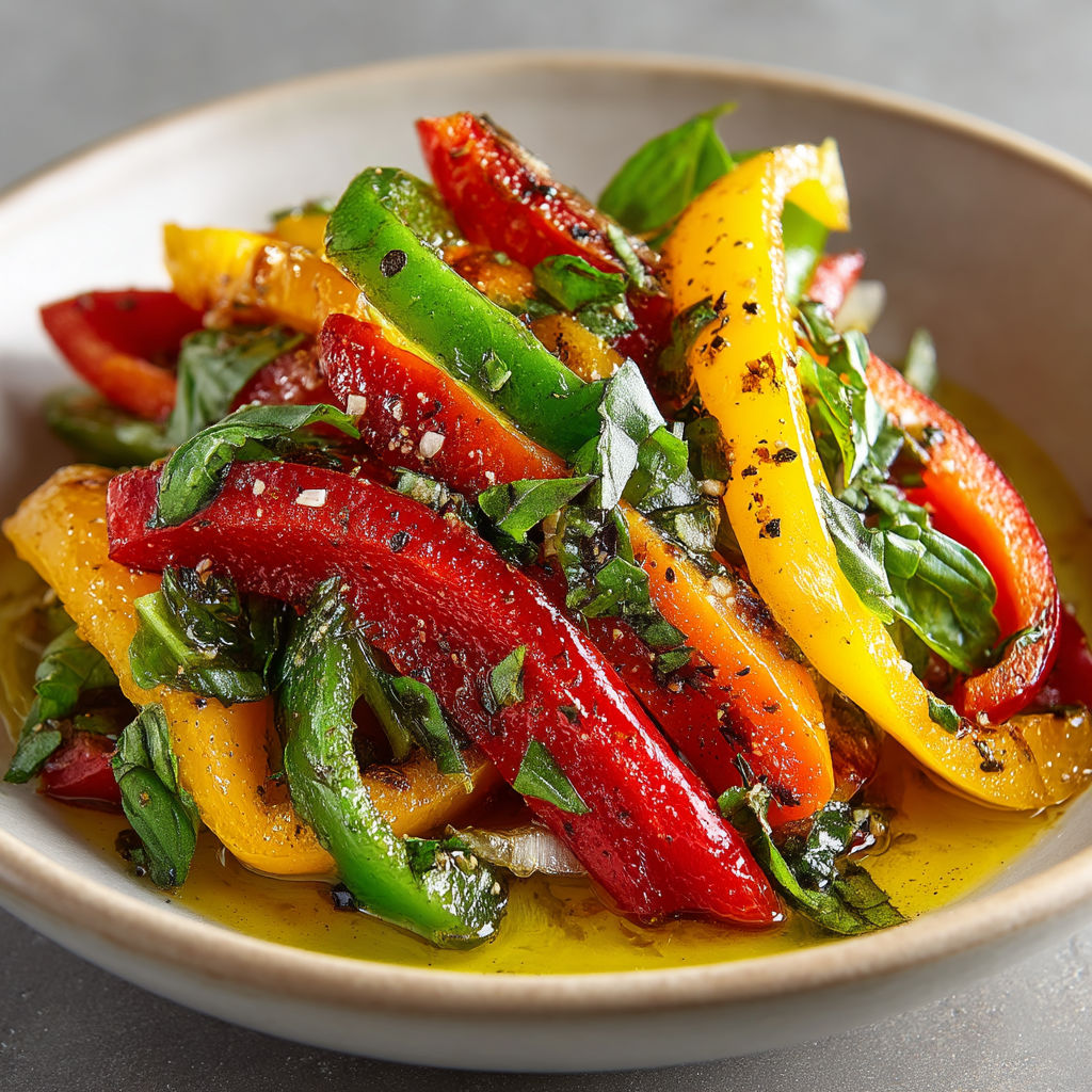 Une salade de légumes colorés dans un bol.