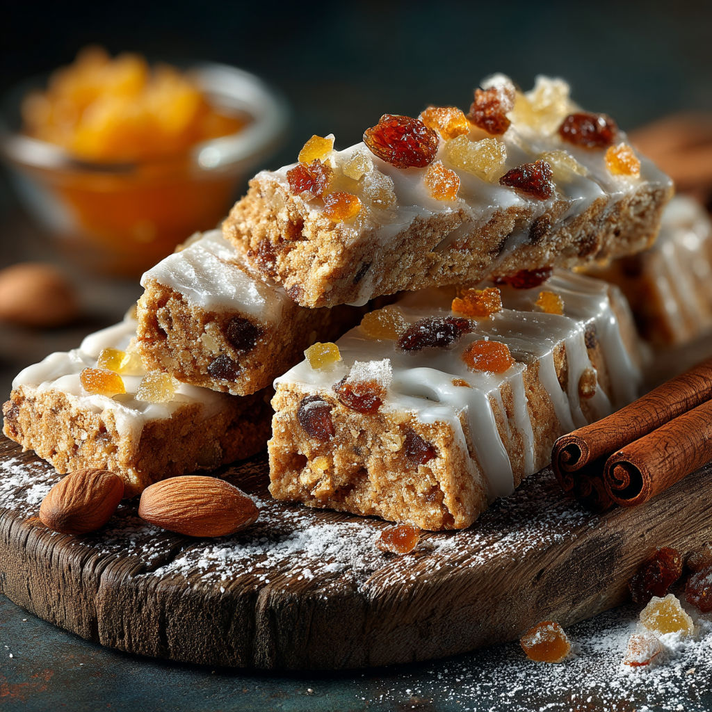 Leckerlis de Bâle : biscuits épicés au miel et fruits confits.