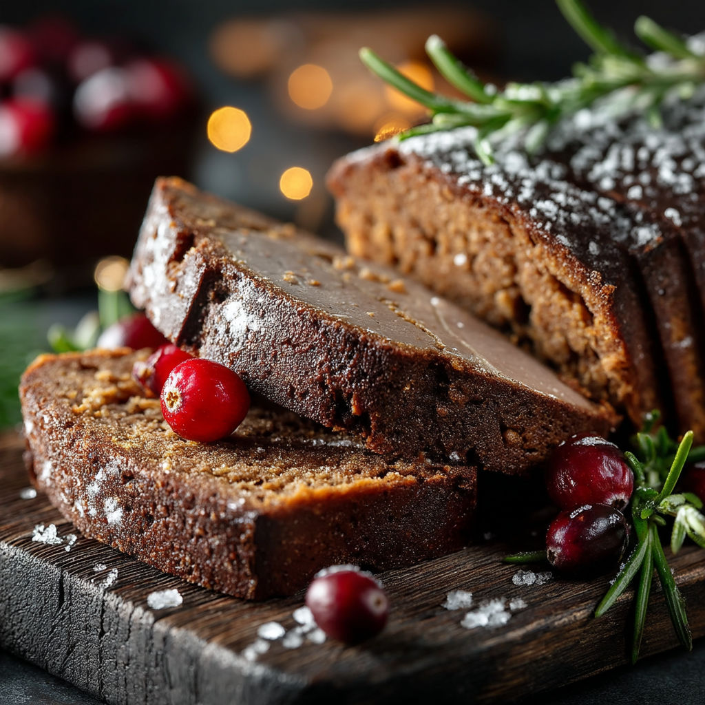 Une baguette de chocolat avec des baies cerises sur le dessus.