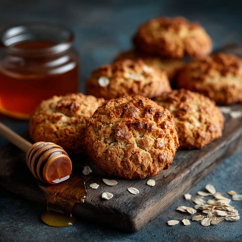 Une plaque de noix de cajou avec des biscuits.