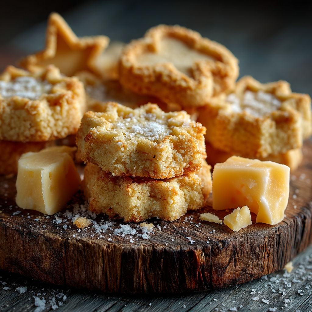 Une plaque de desserts, y compris des biscuits et des cookies, est sur une table.