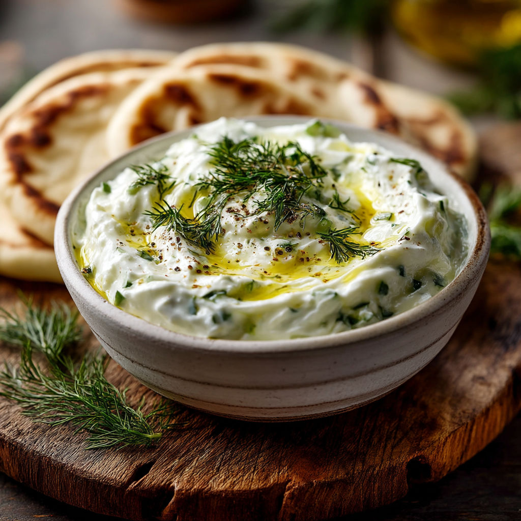 Tzatziki au yaourt de brebis : la version ultra onctueuse.