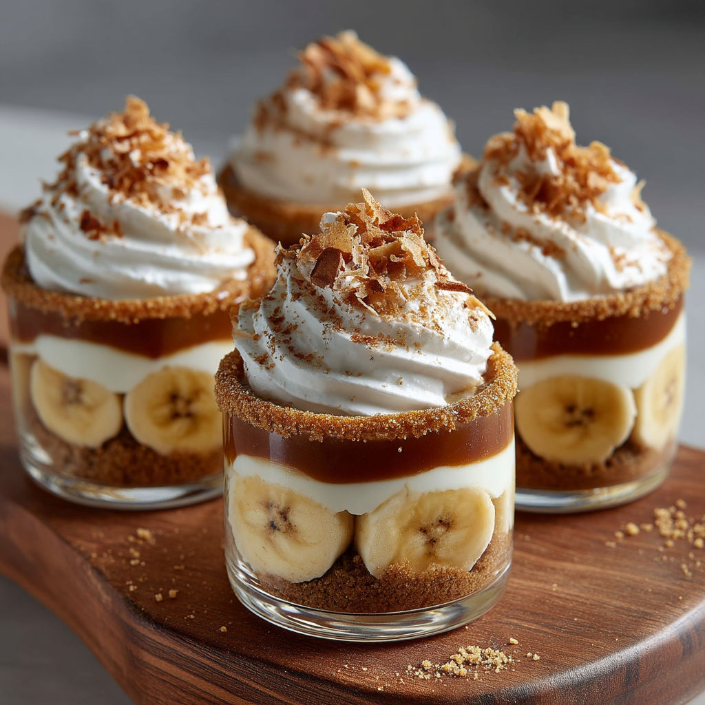Desserts sur une planche de bois.