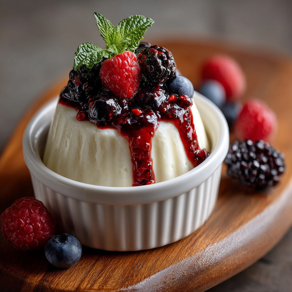 Une tarte aux fraises et baies.