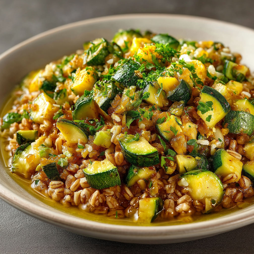 Une assiette de riz et de légumes verts.