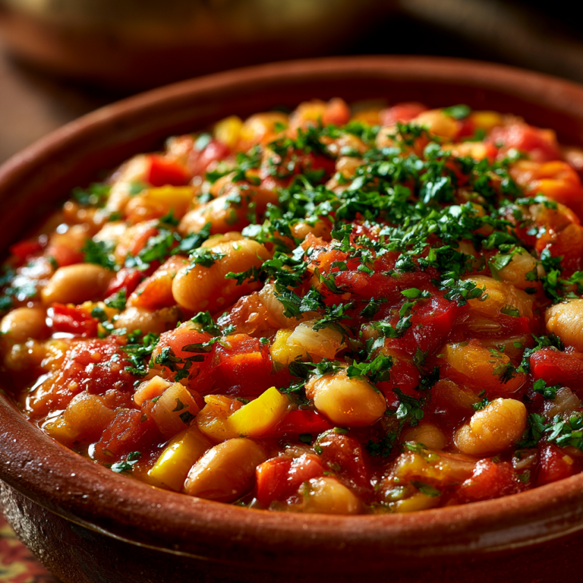 Une casserole de légumes colorés dans un bol.