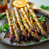 Asperges violettes à l’orange et gingembre