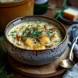 Soupe crémeuse haddock pommes terre