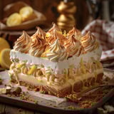 Triple Lemon Meringue Cheesecake