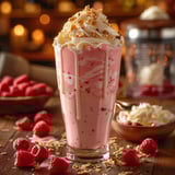 Recette Milk-shake Framboise Chocolat Blanc - Dessert glacé gourmand