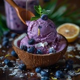 Meilleure Glace Myrtilles Coco Sans Lactose