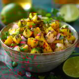 Recette Ceviche de Poisson aux Fruits Tropicaux