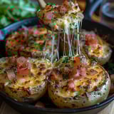 Pommes de terre farcies au fromage bleu